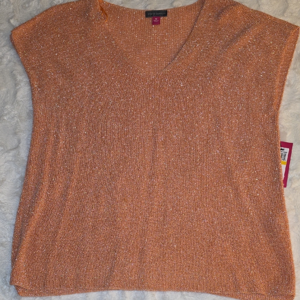 Vince Camuto Orange Knit Blouse